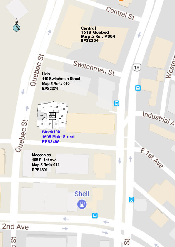 Block 100 location map 2