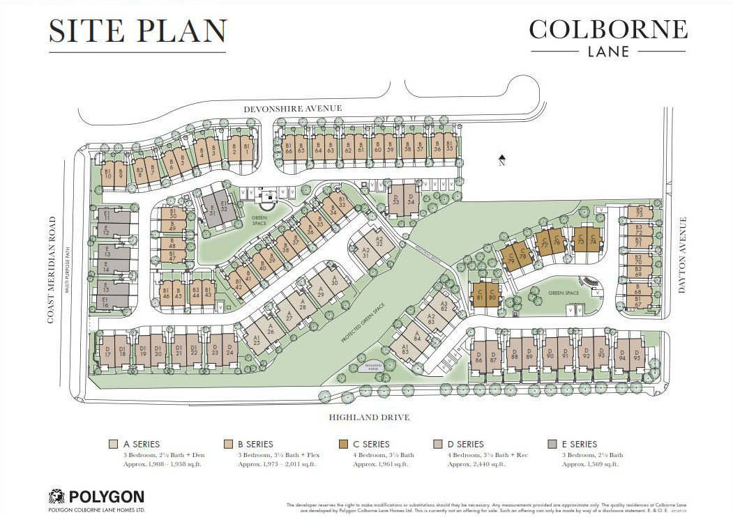 Colborne Lane Built By Polygon location map 1