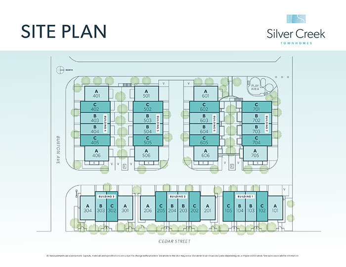 Silvercreek Townhomes location map 1