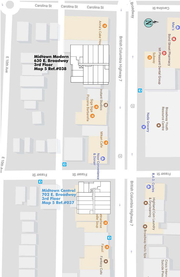Midtown Modern location map 1