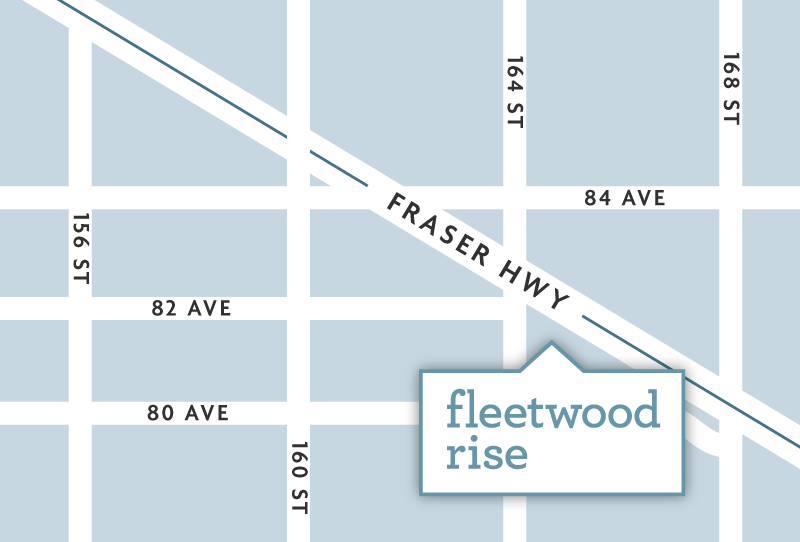 Fleetwood Rise East location map 2