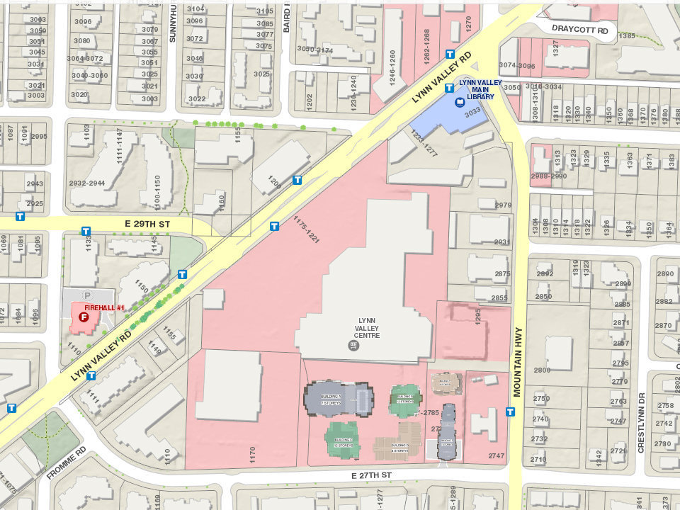The Residences At Lynn Valley Building D location map 2