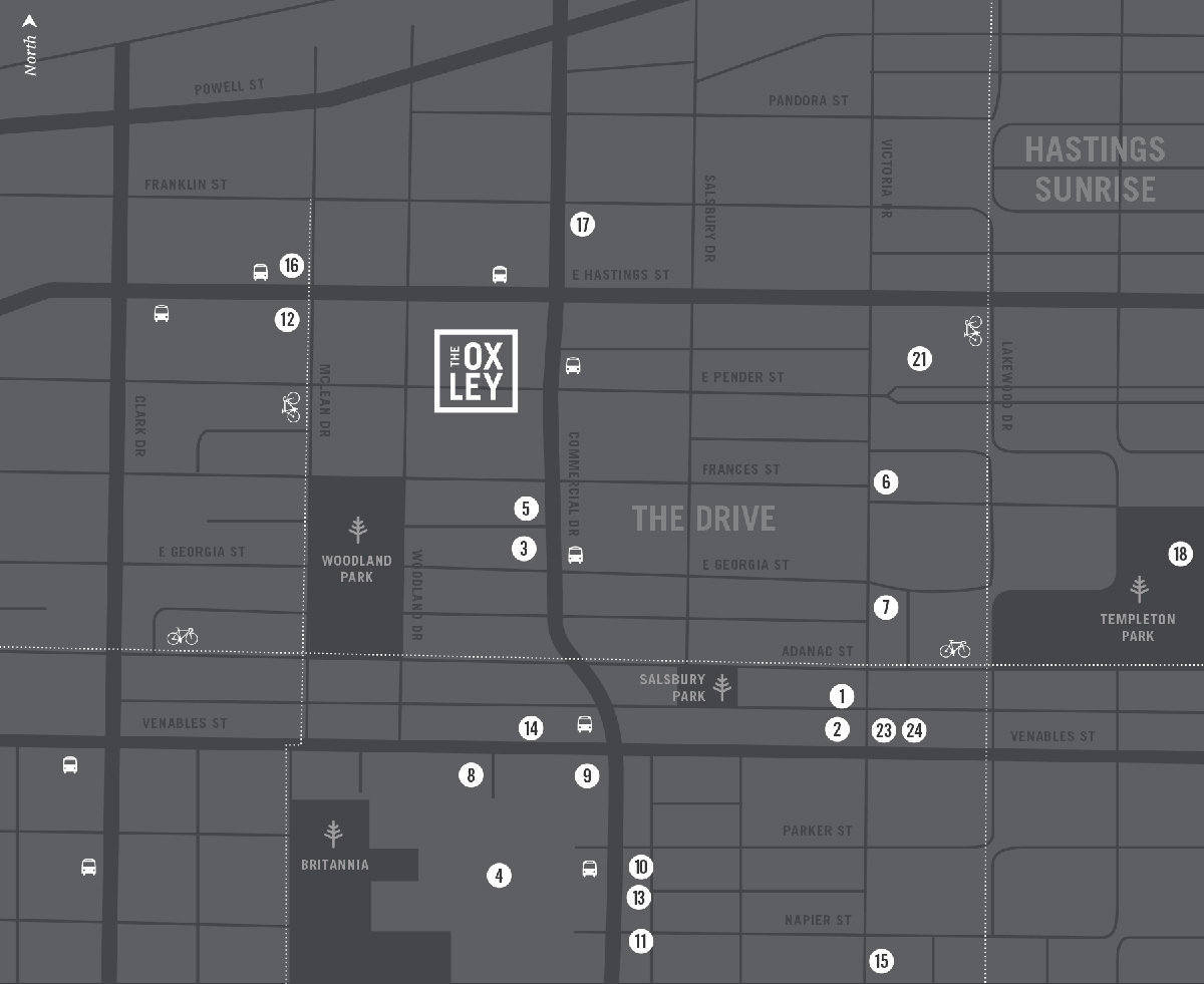 The Oxley location map 2