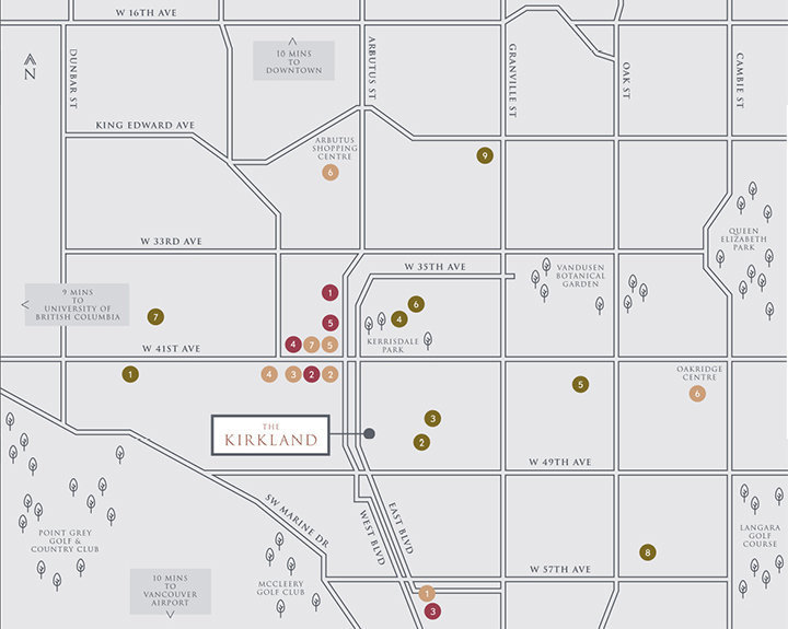 The Kirkland location map 2