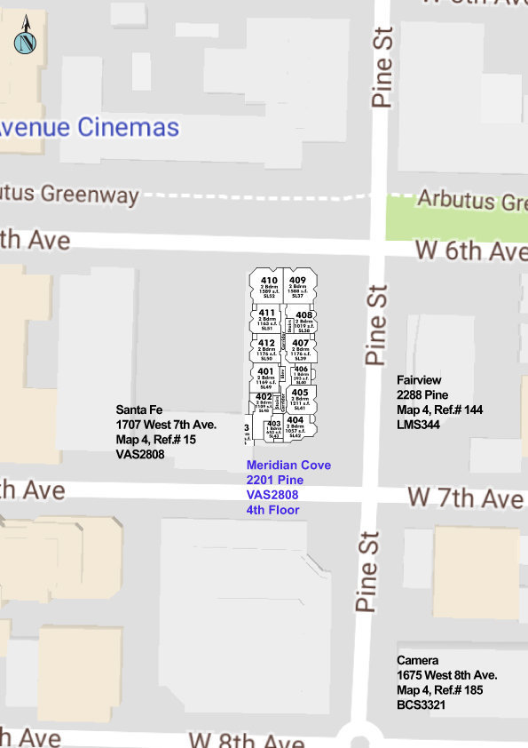 Meridian Cove location map 1