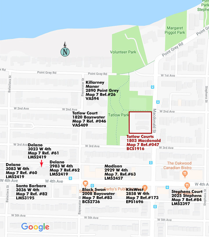 Tatlow Courts location map 1