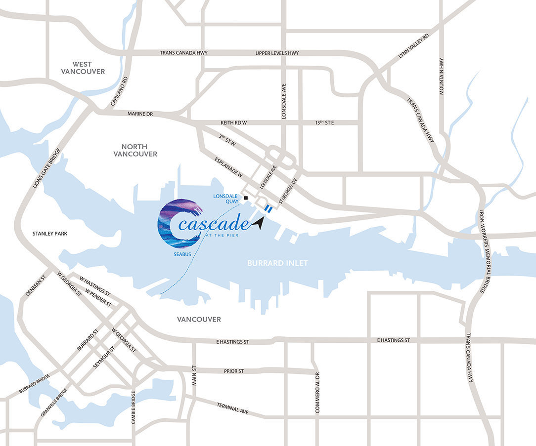 Cascade At The Pier location map 1