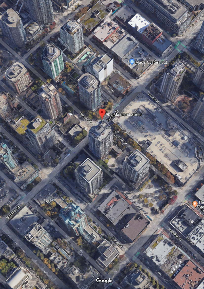 Yaletown Park 2 location map 1