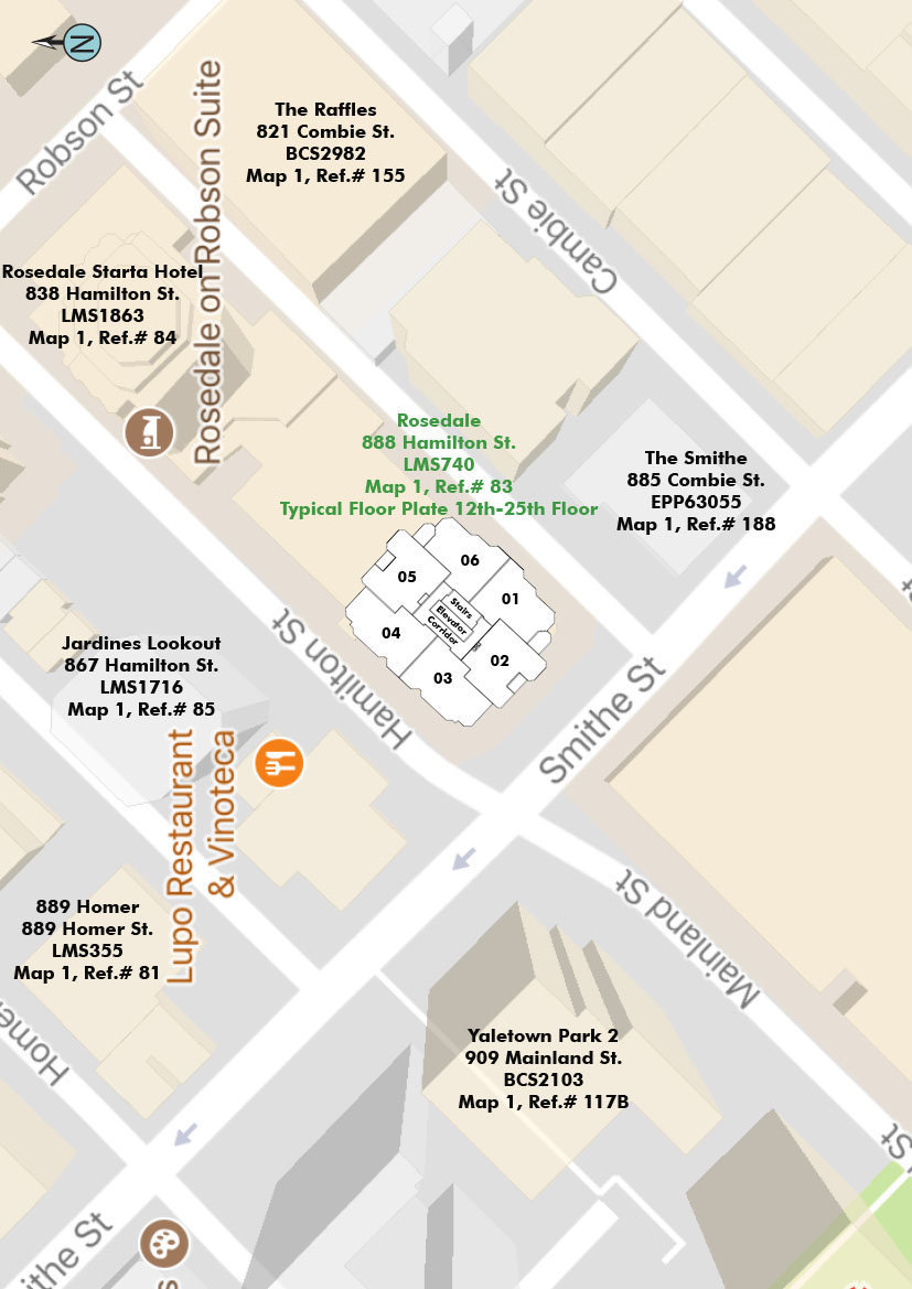 Rosedale Gardens location map 2
