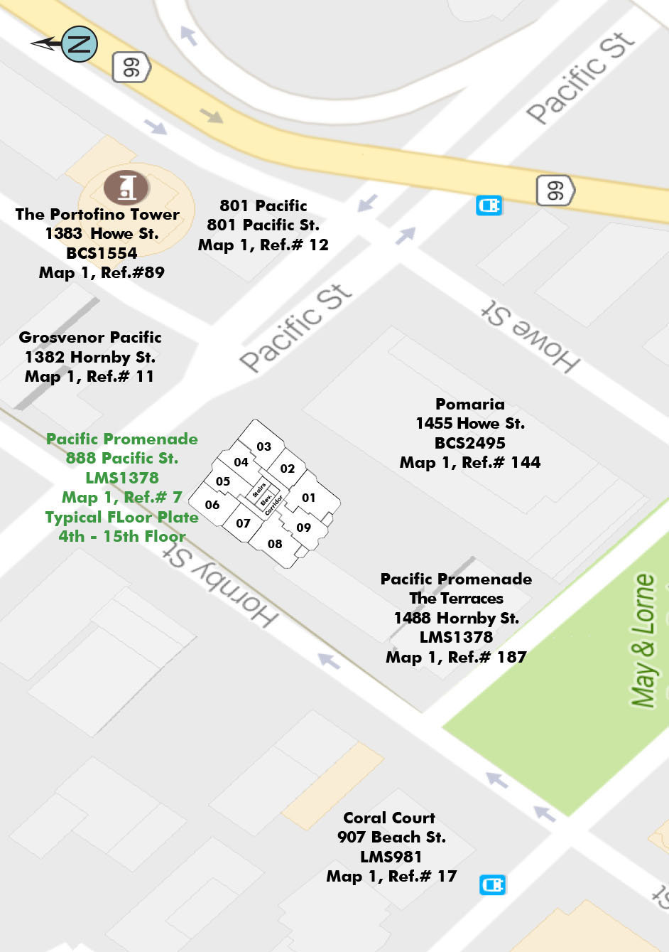 Pacific Promenade location map 2