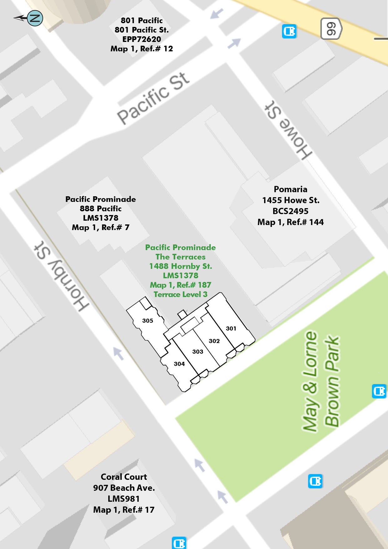 Pacific Promenade - The Terraces location map 2