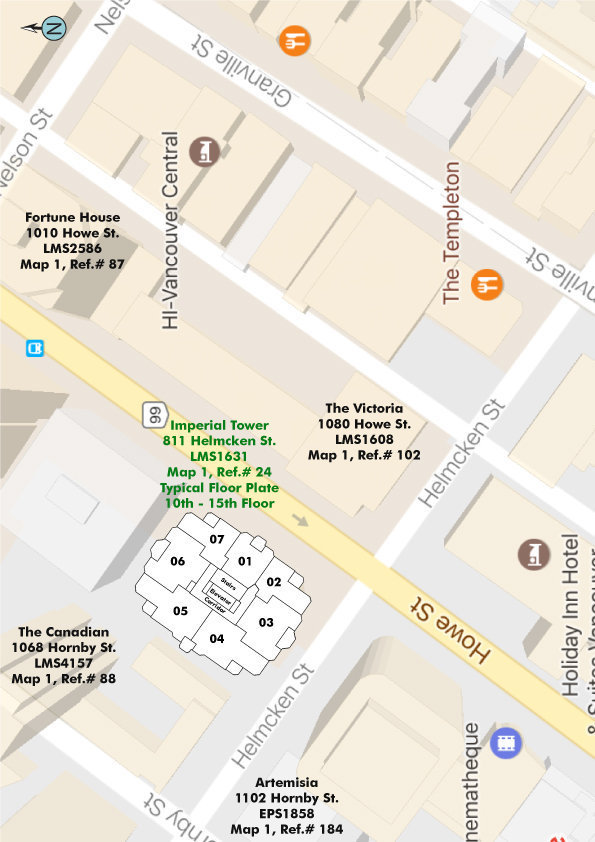 Imperial Tower location map 2