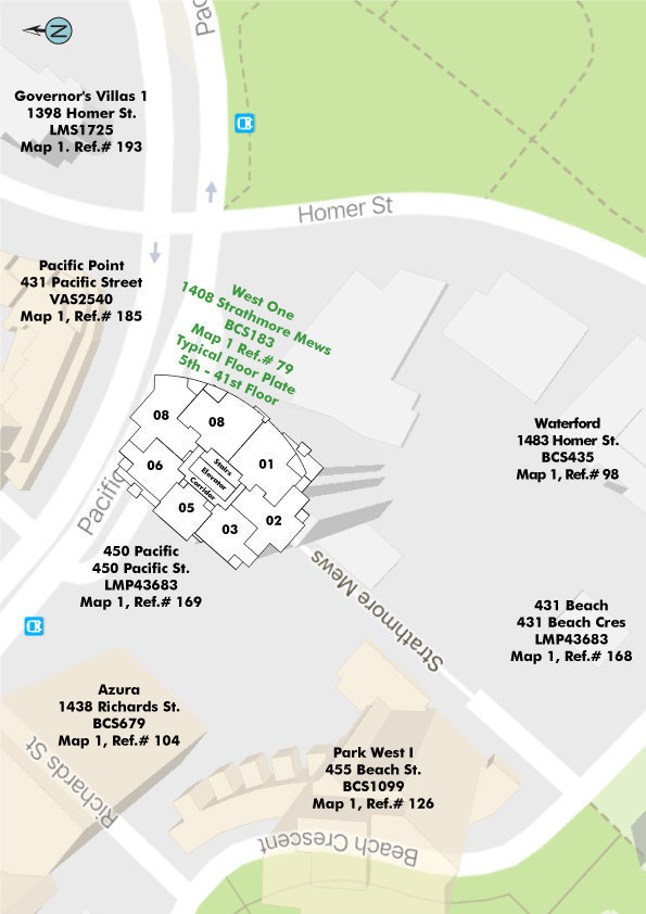 West One location map 2