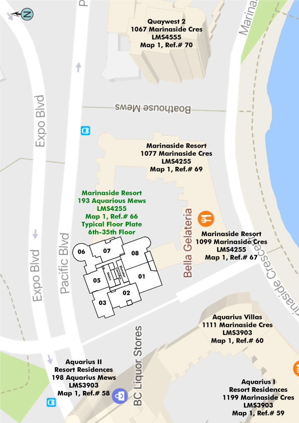 Marinaside Resort location map 2