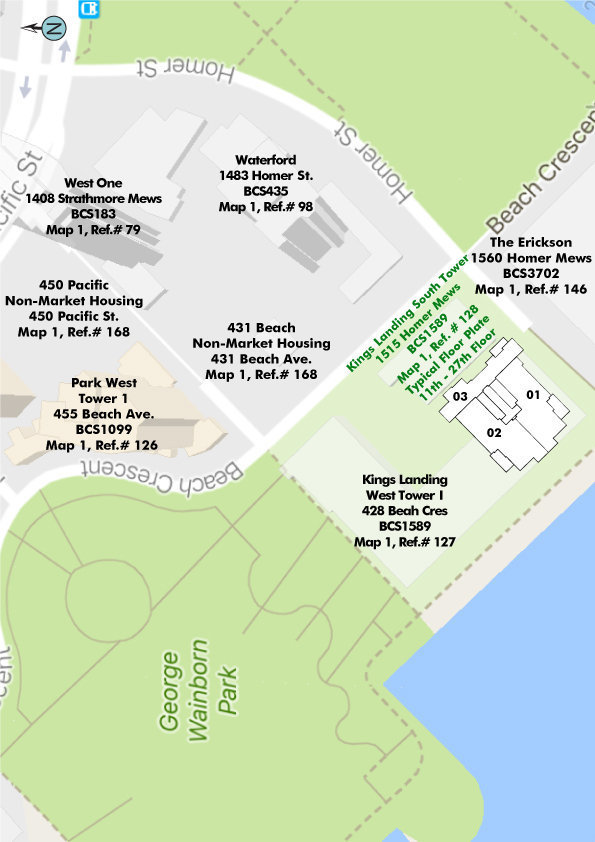 Kings Landing South Tower location map 2