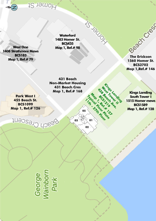 King's Landing West Tower location map 2