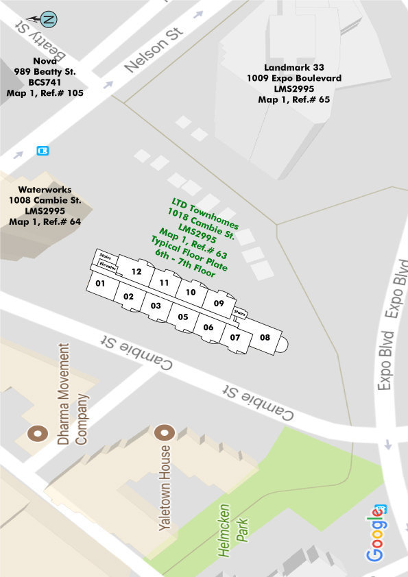 Yaletown Ltd location map 2