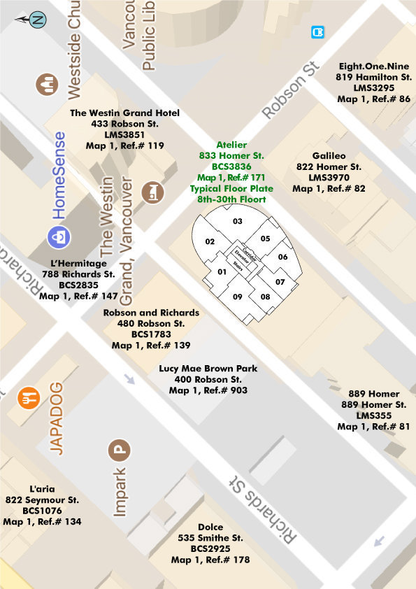 Atelier location map 2