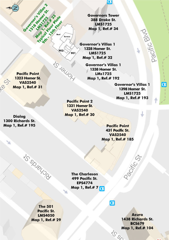 Governor's Villa II location map 1