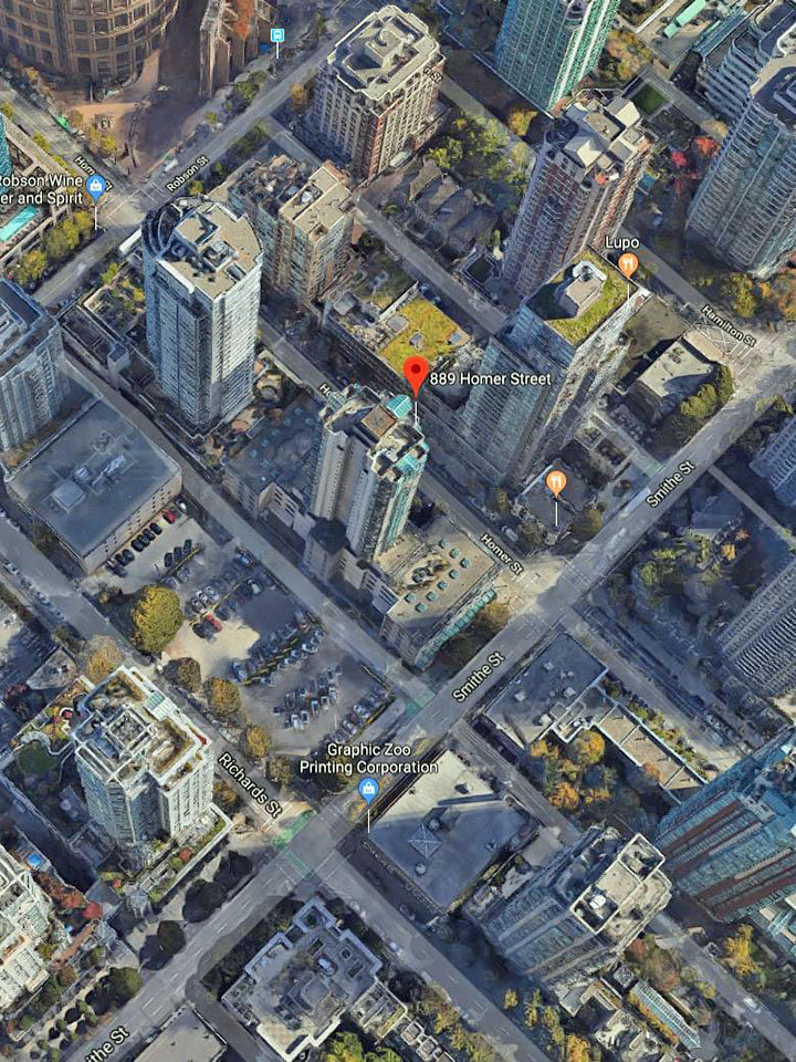 "889 Homer" location map 2