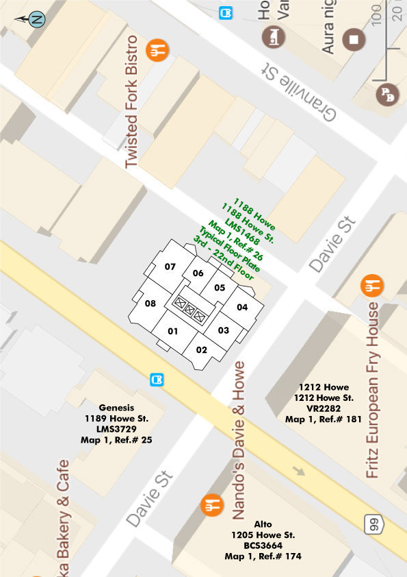 1188 Howe location map 2