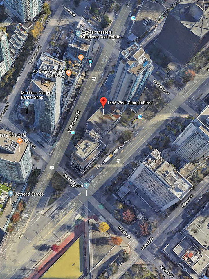 1445 West Georgia location map 2