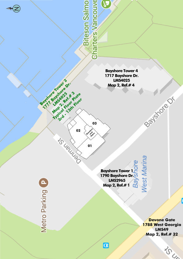 Bayshore Tower 3 location map 1