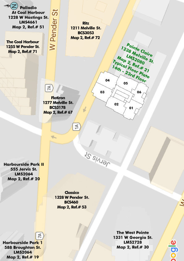 Pointe Claire location map 1