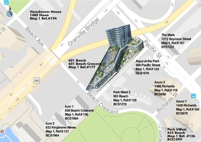 601 Beach location map 1