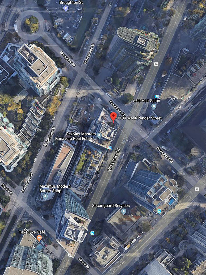 West Pender Place location map 2