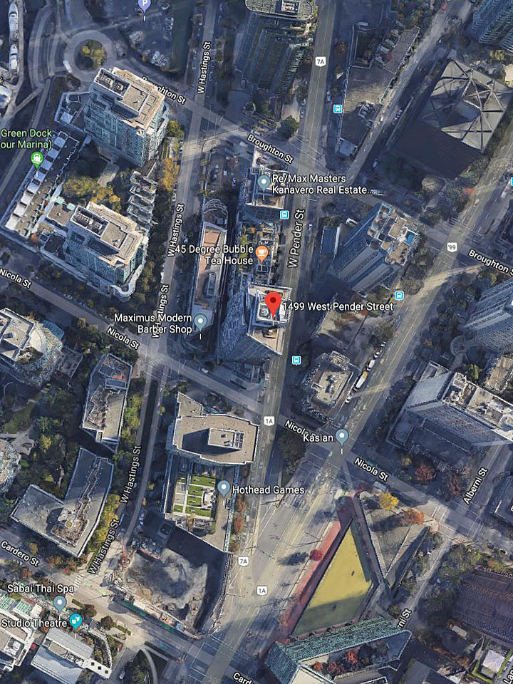 West Pender Place location map 2