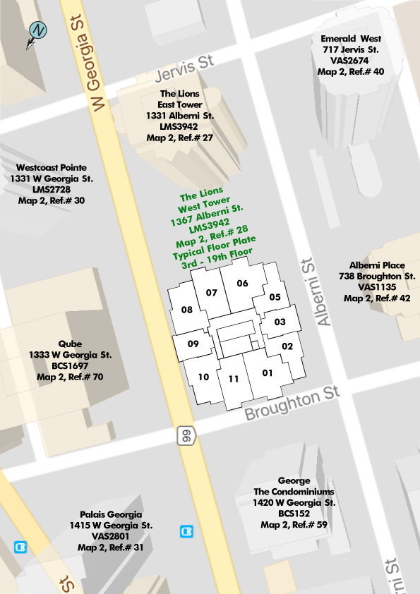The Lions location map 2