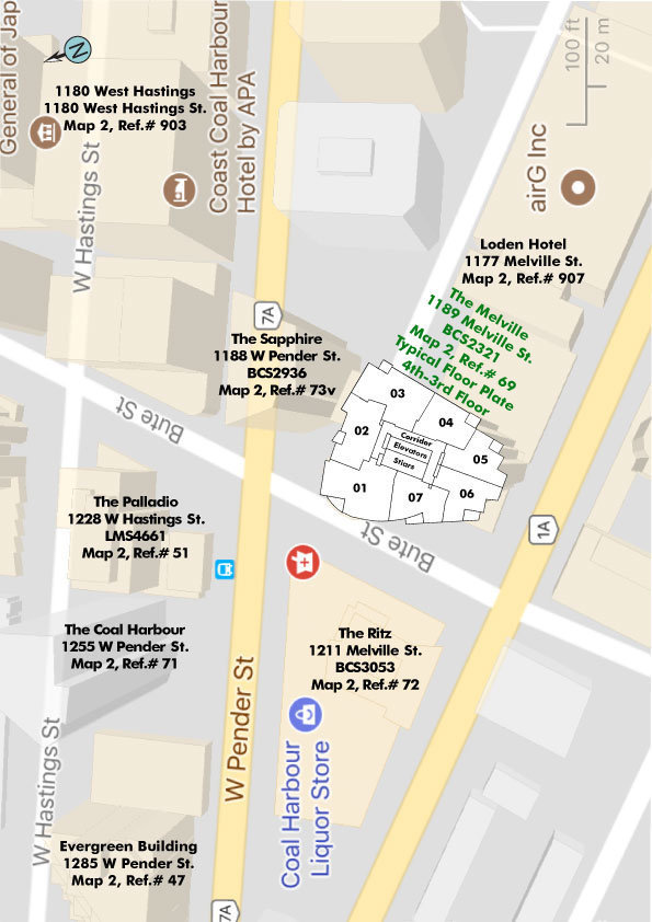 The Melville location map 1