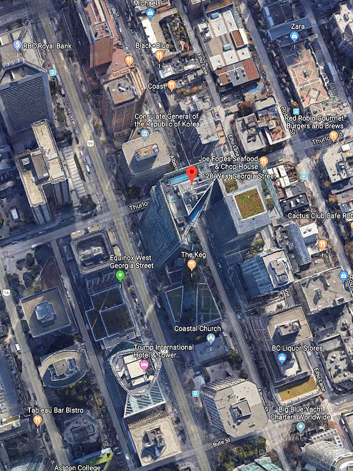 Park Hyatt - dba Shangri La location map 2