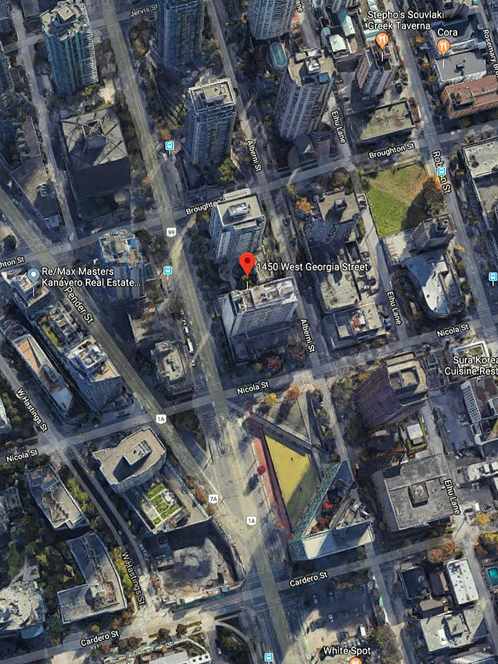 Georgian Towers location map 1