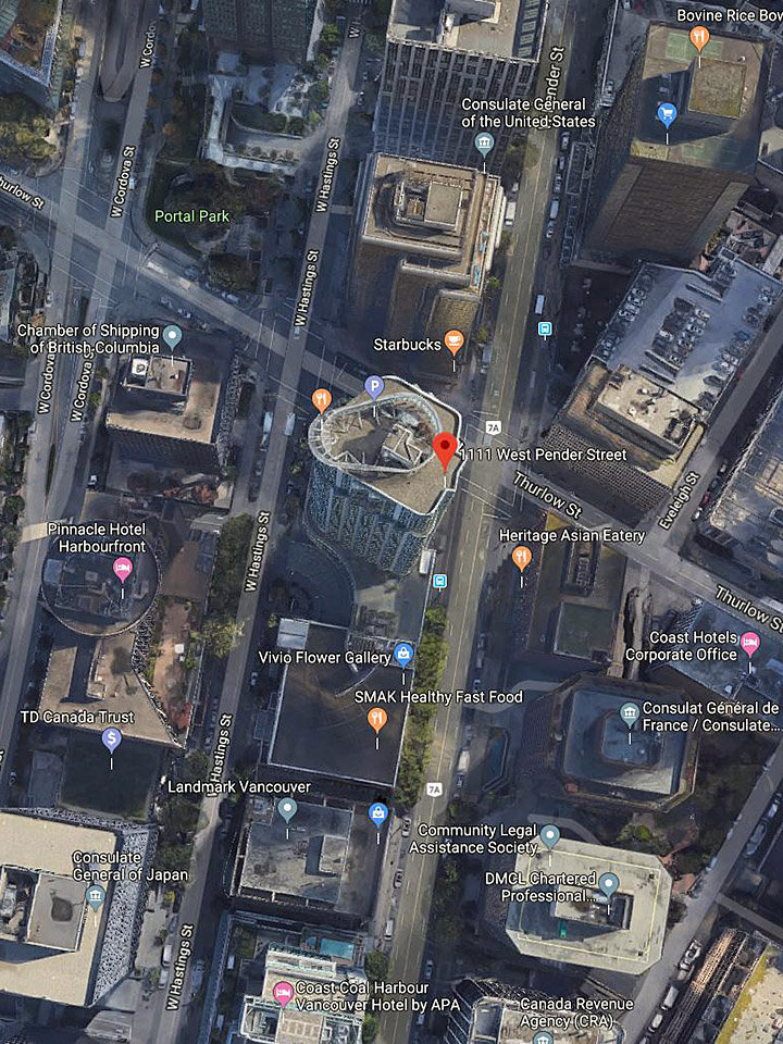 The Vantage location map 1