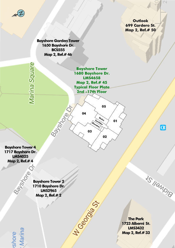 Bayshore Tower location map 2