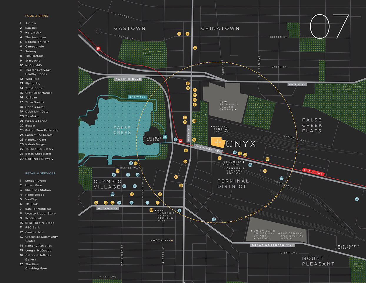 The Onyx location map 2