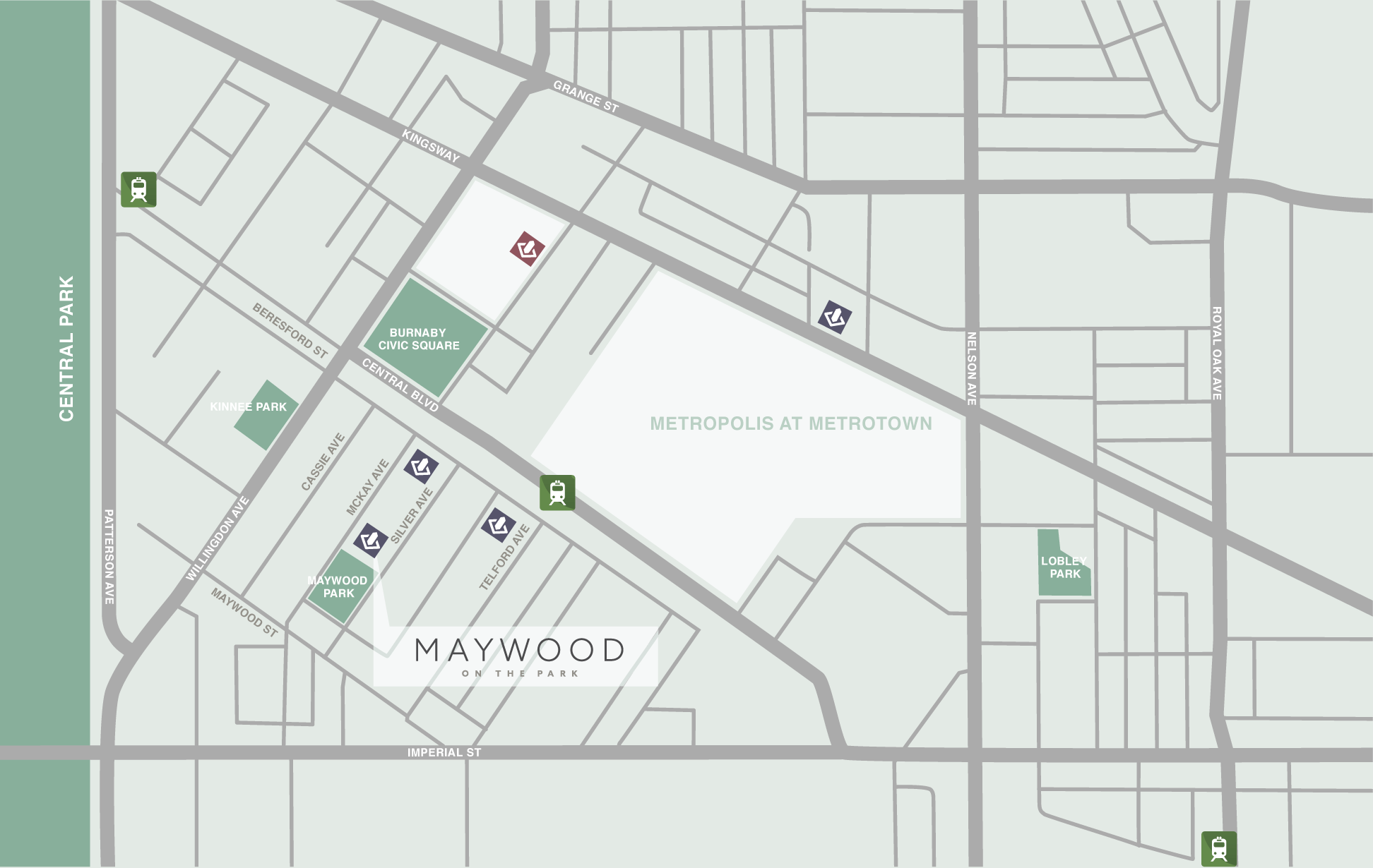 Maywood On The Park location map 1