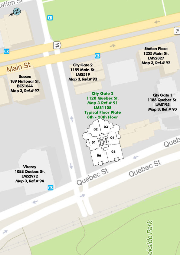 Citygate 3 location map 1