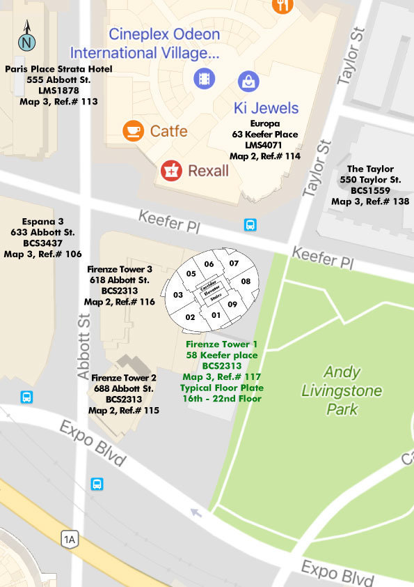 Firenze Tower I location map 1