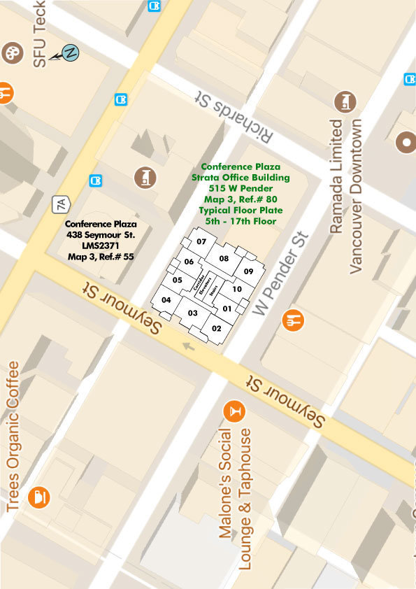 The Offices at Conference Plaza location map 1