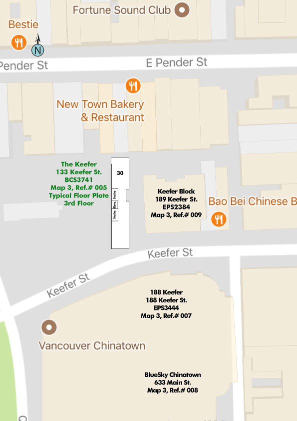 The Keefer location map 1