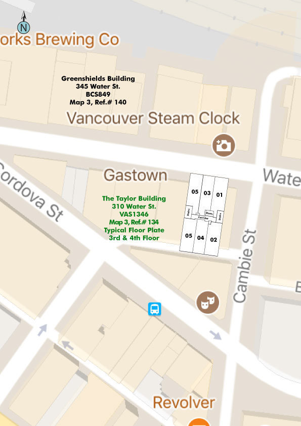 The Taylor Building location map 1