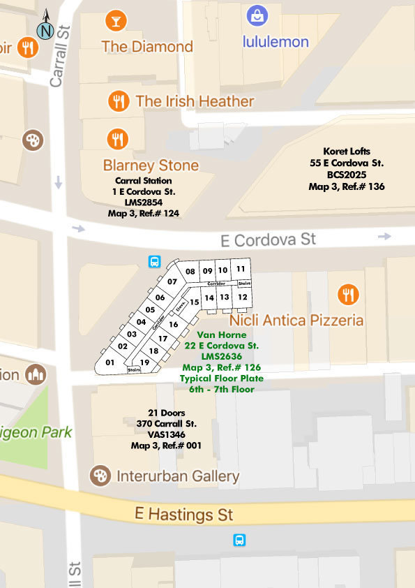 Van Horne location map 1