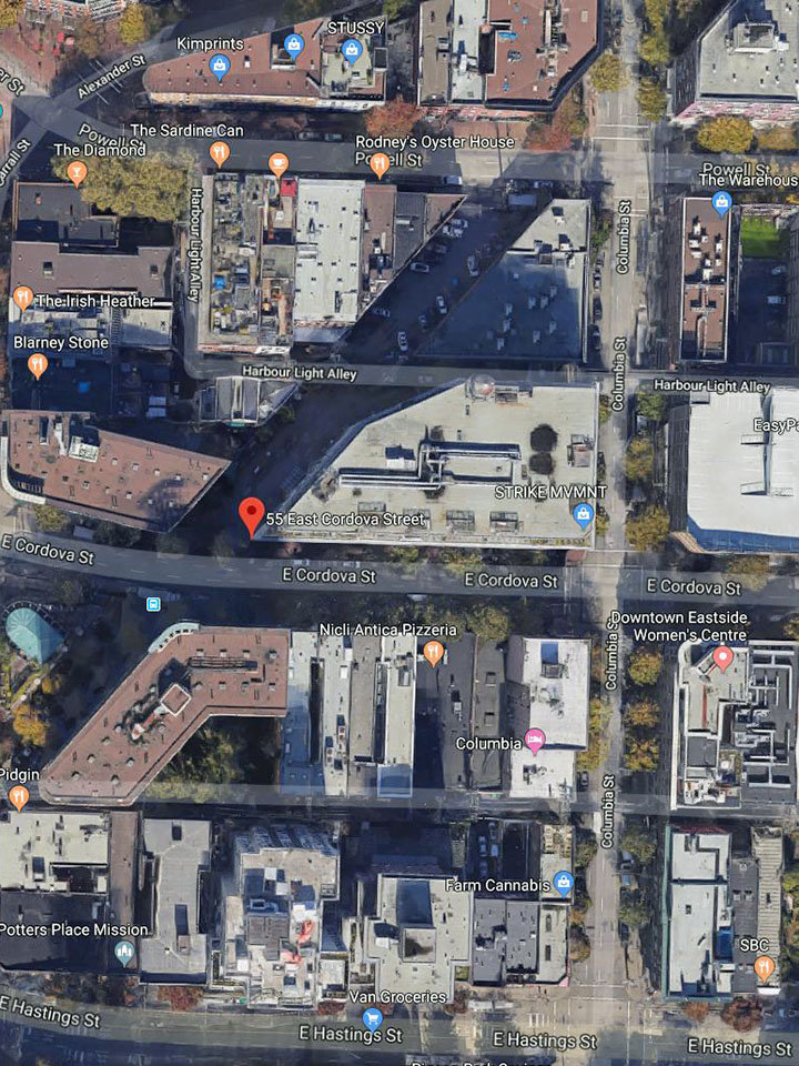 Koret Lofts location map 2