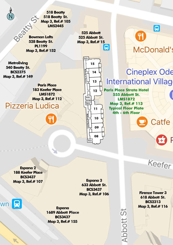 Paris Place - Phase 2 - 555 Abbott location map 1