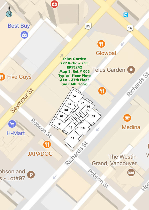 Telus Garden location map 1
