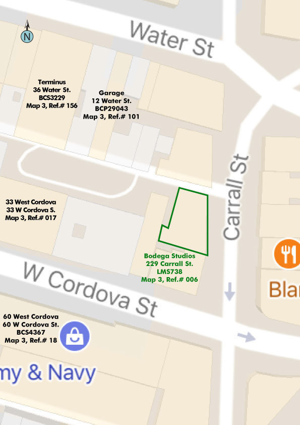 Bodega Studios location map 1