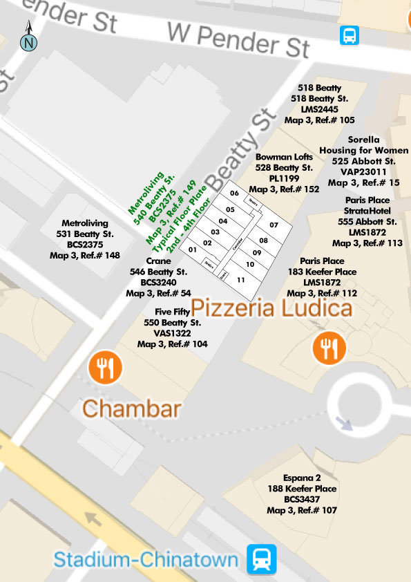 Metroliving location map 1